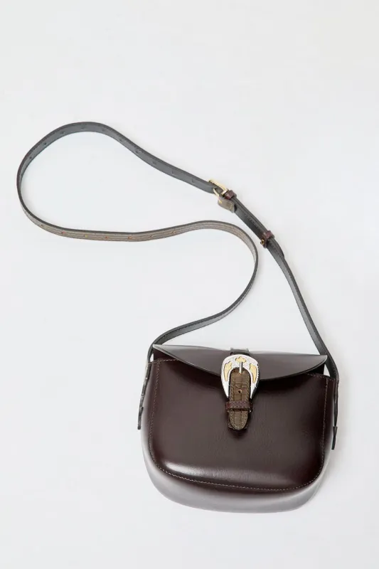 Herbert Frere Soeur Le Sab June Boston Bag in Choco and Batiste Kaki made by No. 6