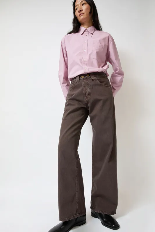 B Sides Vic Jean in Saddle Overdye made by B Sides Jeans