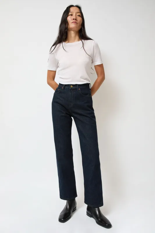 B Sides Plein Jean in Indigo Brown Rinse made by B Sides Jeans