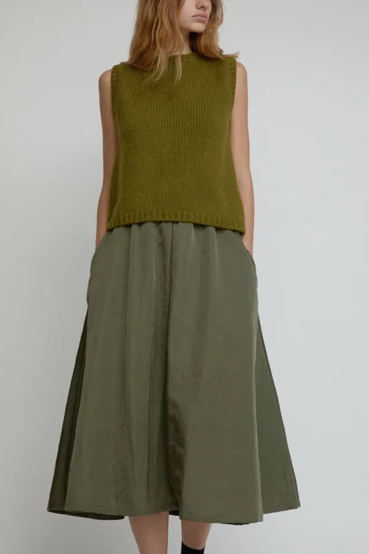 Nikki Chasin Play Skirt in Artichoke made by Nikki Chasin