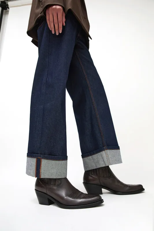 No.6 Low Western Boot in Espresso made by No. 6