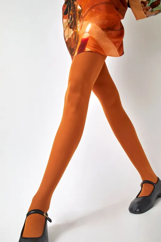 Maria La Rosa Lycra Tights in Cammelo made by No. 6