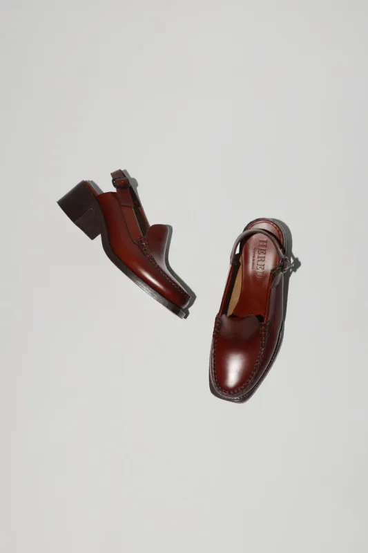 Hereu Raiguer Heeled in Russet made by No. 6