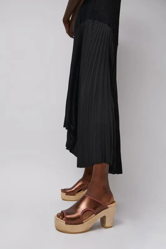 No.6 Alexis Clog on Platform in Bronze sold by No. 6