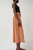 Baserange Diph Skirt in Brick sold by No. 6