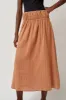 Baserange Diph Skirt in Brick sold by No. 6