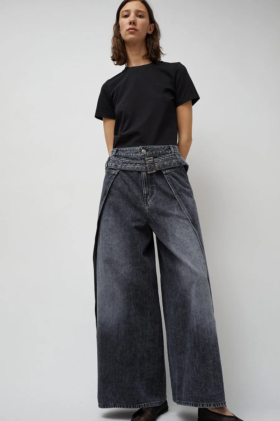 Façon Jacmin Palma Springs Apron Pant in Grey sold by No. 6