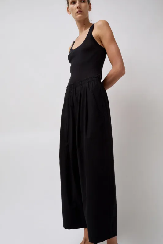 Modern Weaving Relaxed Open Lean Trouser in Black sold by No. 6