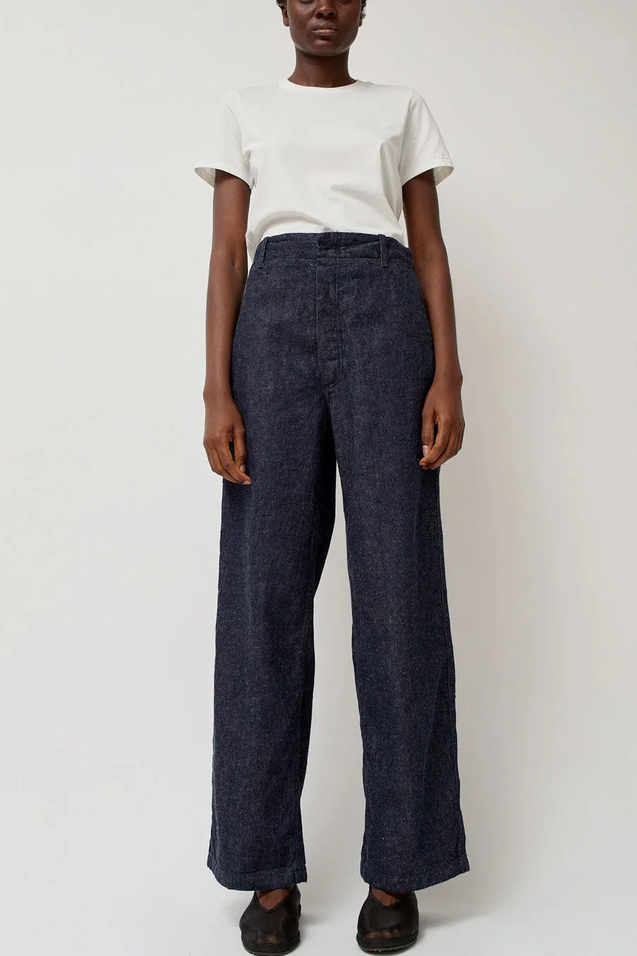 Baserange Altru Pants in Blue Denim sold by No. 6