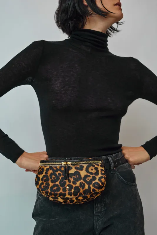 Herbert Frere Soeur La Lili Leopard Bag in Noir and Leopard made by No. 6