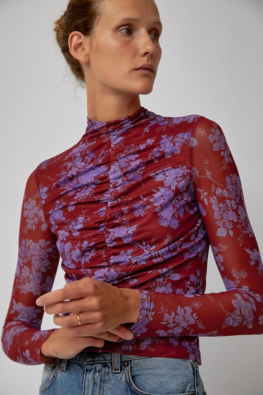 No.6 Kara Top in Rouge Parisienne sold by No. 6