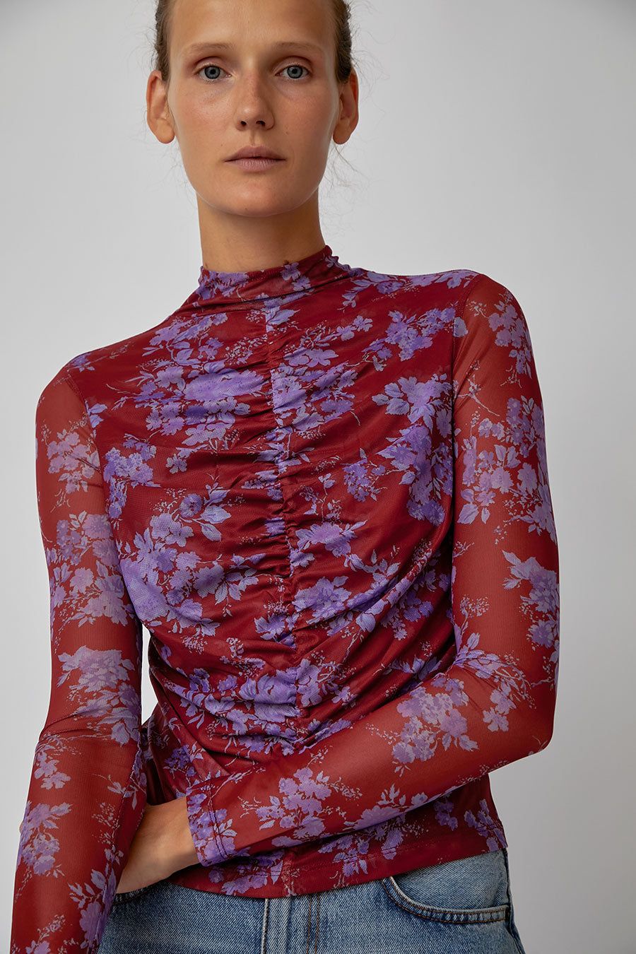 No.6 Kara Top in Rouge Parisienne sold by No. 6 product image thumbnail 2