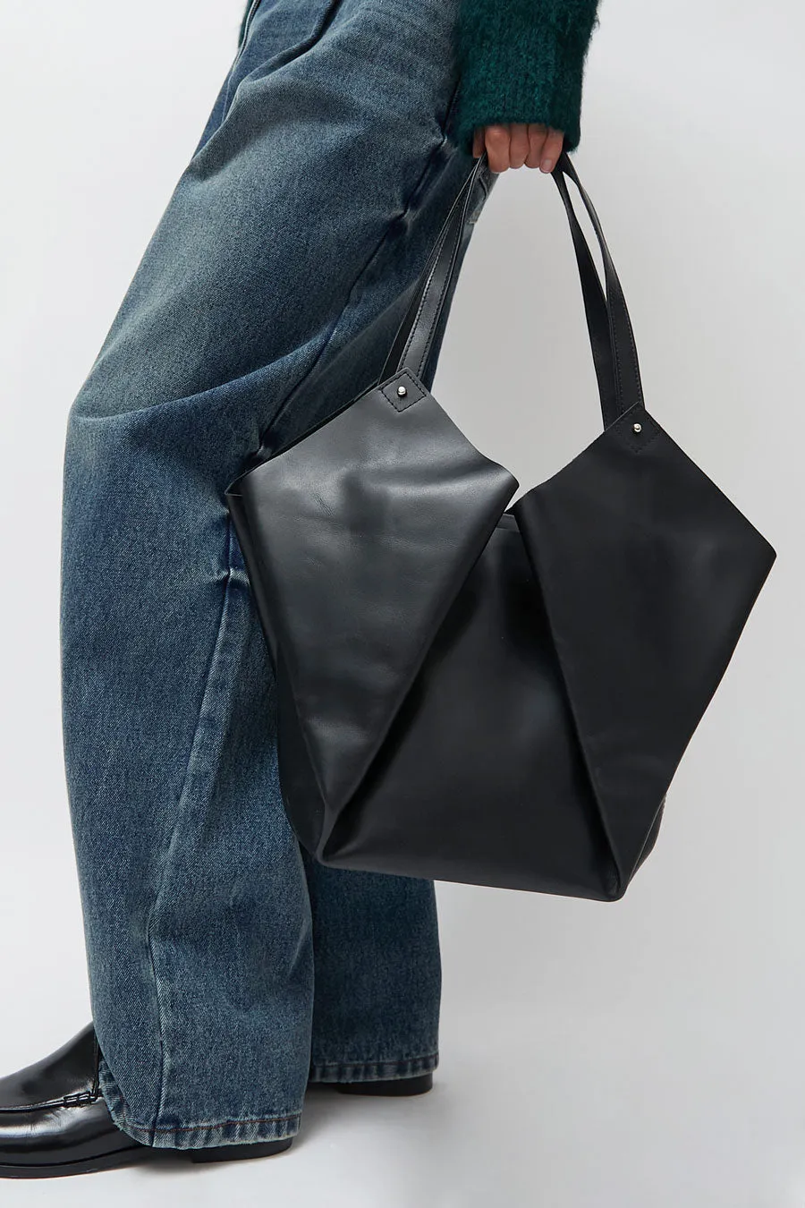 Eva Blut Corolla Bag in Black sold by No. 6