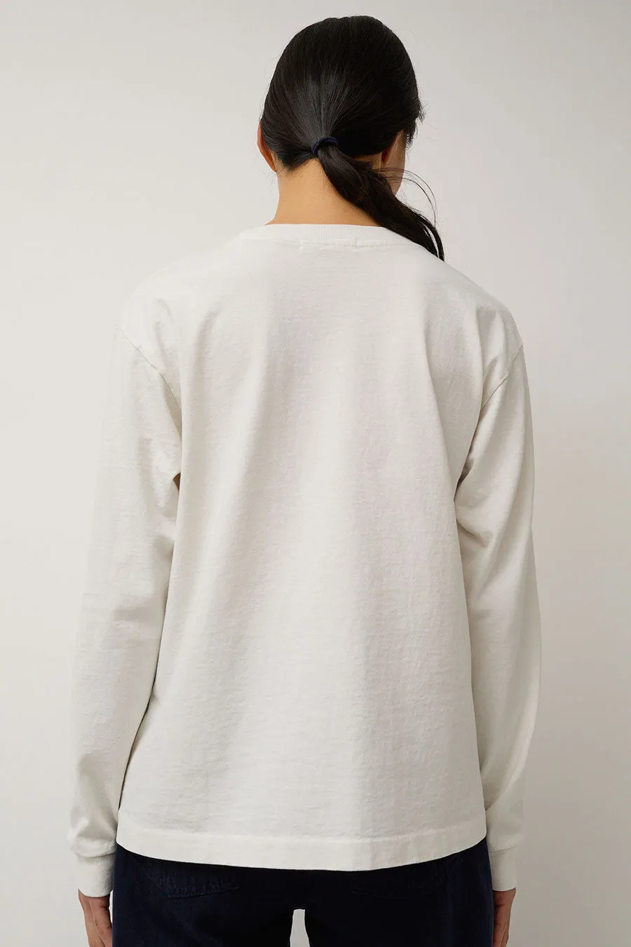 B Sides Long Sleeve Pocket Tee in Snow White sold by No. 6 product image thumbnail 5