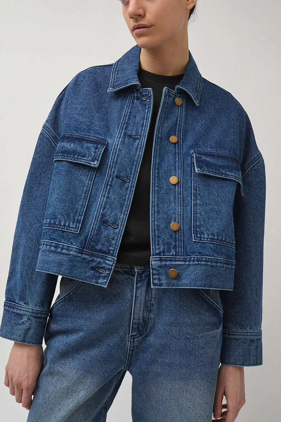 No.6 Ebba Jacket in Medium Blue Wash sold by No. 6 product image thumbnail 3