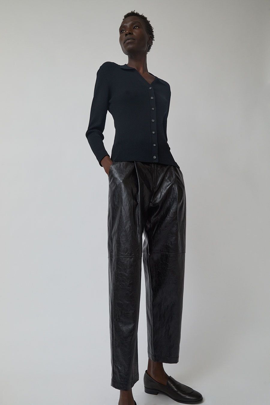 No.6 Cole Pant in Black sold by No. 6
