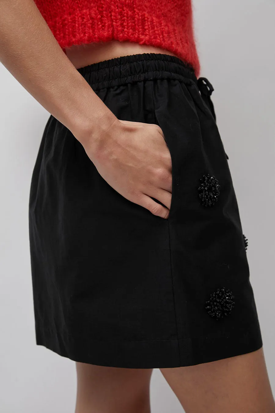 CORDERA Embellished Mini Skirt in Black sold by No. 6 product image thumbnail 4