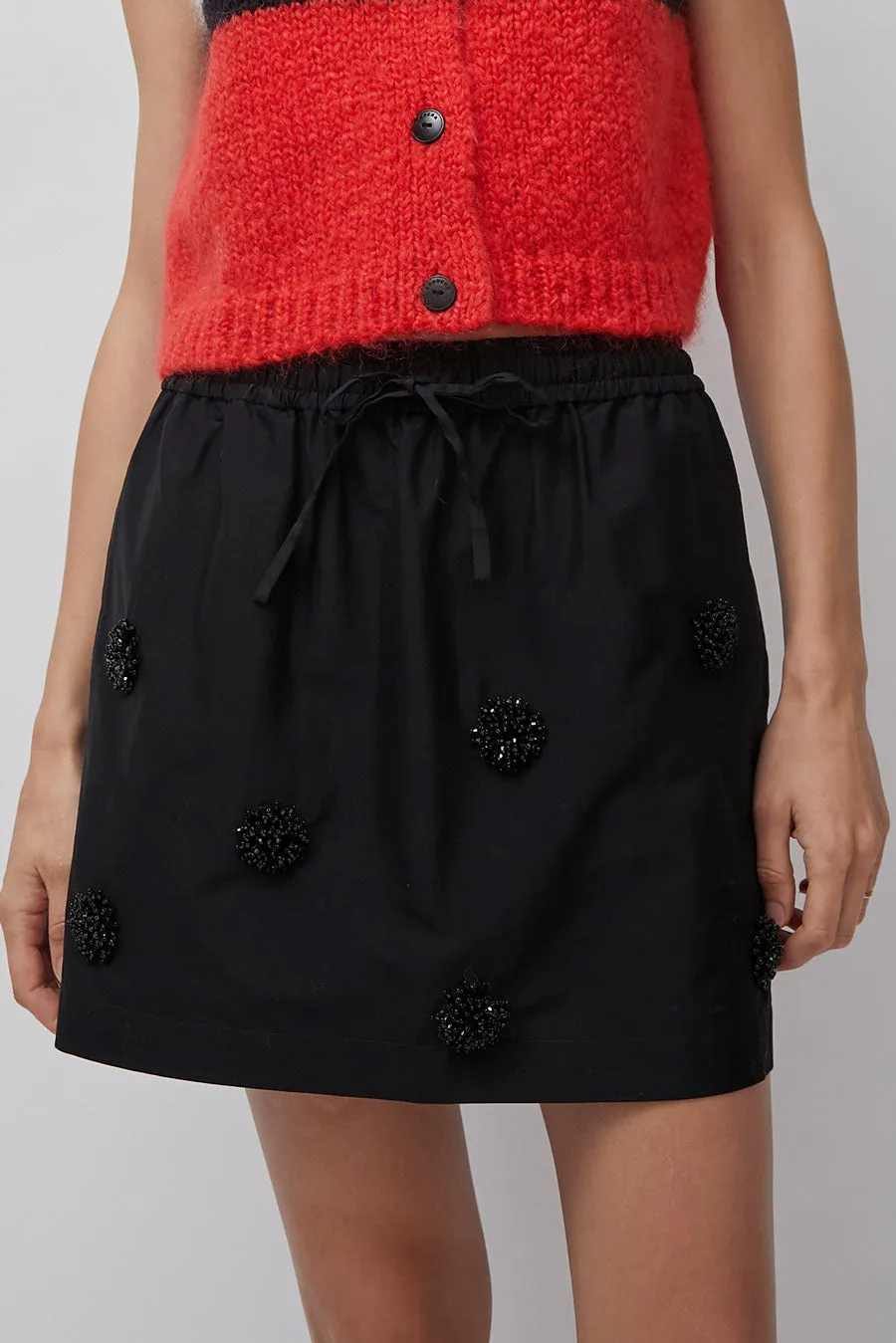 CORDERA Embellished Mini Skirt in Black sold by No. 6 product image thumbnail 2