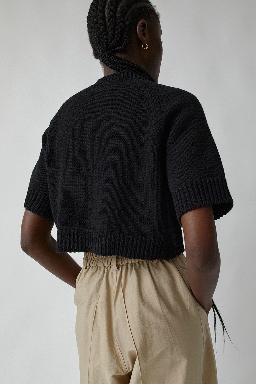 CORDERA Cotton Buttoned Top in Black sold by No. 6 product image thumbnail 5