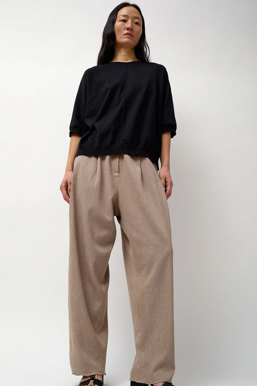 Boboutic Pleated Trousers in Havana sold by No. 6