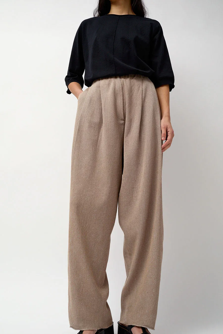 Boboutic Pleated Trousers in Havana sold by No. 6 product image thumbnail 2