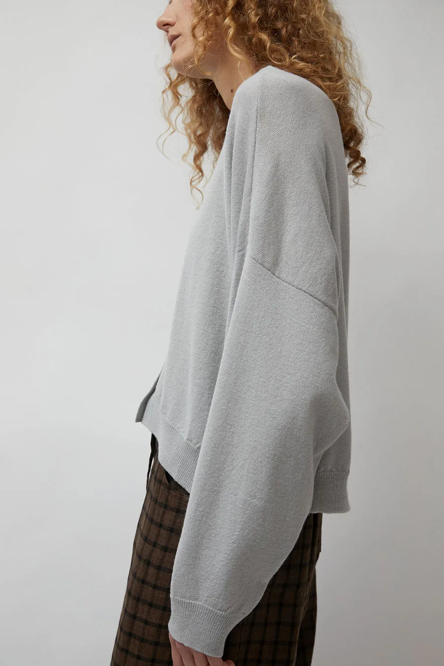 CORDERA Merino Wool Cardigan in Pearl Grey sold by No. 6 product image thumbnail 4