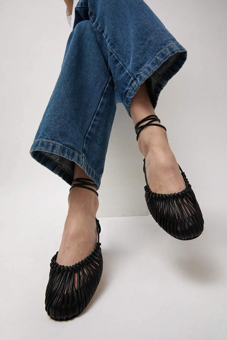 スペイン発♪ HEREU☆ MANTERA - Round-Toe Knotted Sandal MANTERA - Round-Toe Knotted Sandal – Hereu Studio
