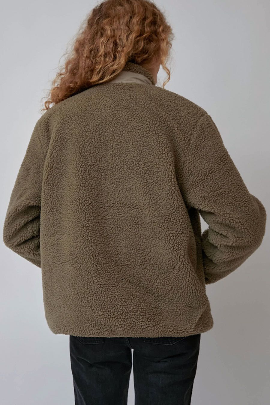 TAION Down x BOA Reversible Jacket in Light Grey with Beige Fleece sold by No. 6 product image thumbnail 4
