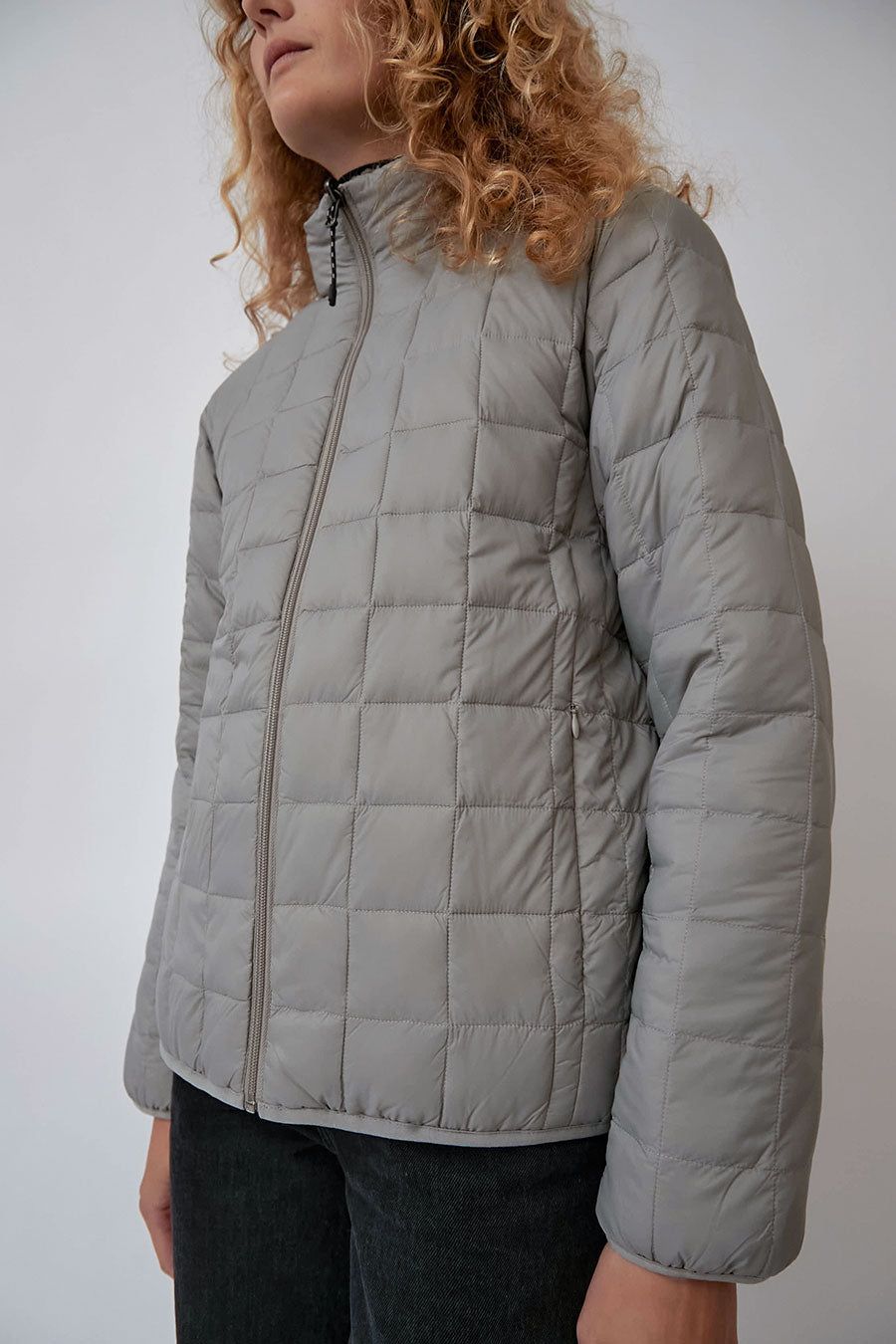 TAION Down x BOA Reversible Jacket in Light Grey with Beige Fleece sold by No. 6 product image thumbnail 5