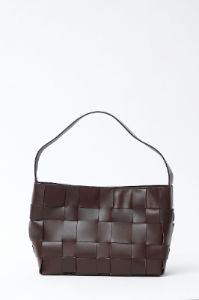 St. Agni Woven Mini Tote in Chocolate sold by No. 6