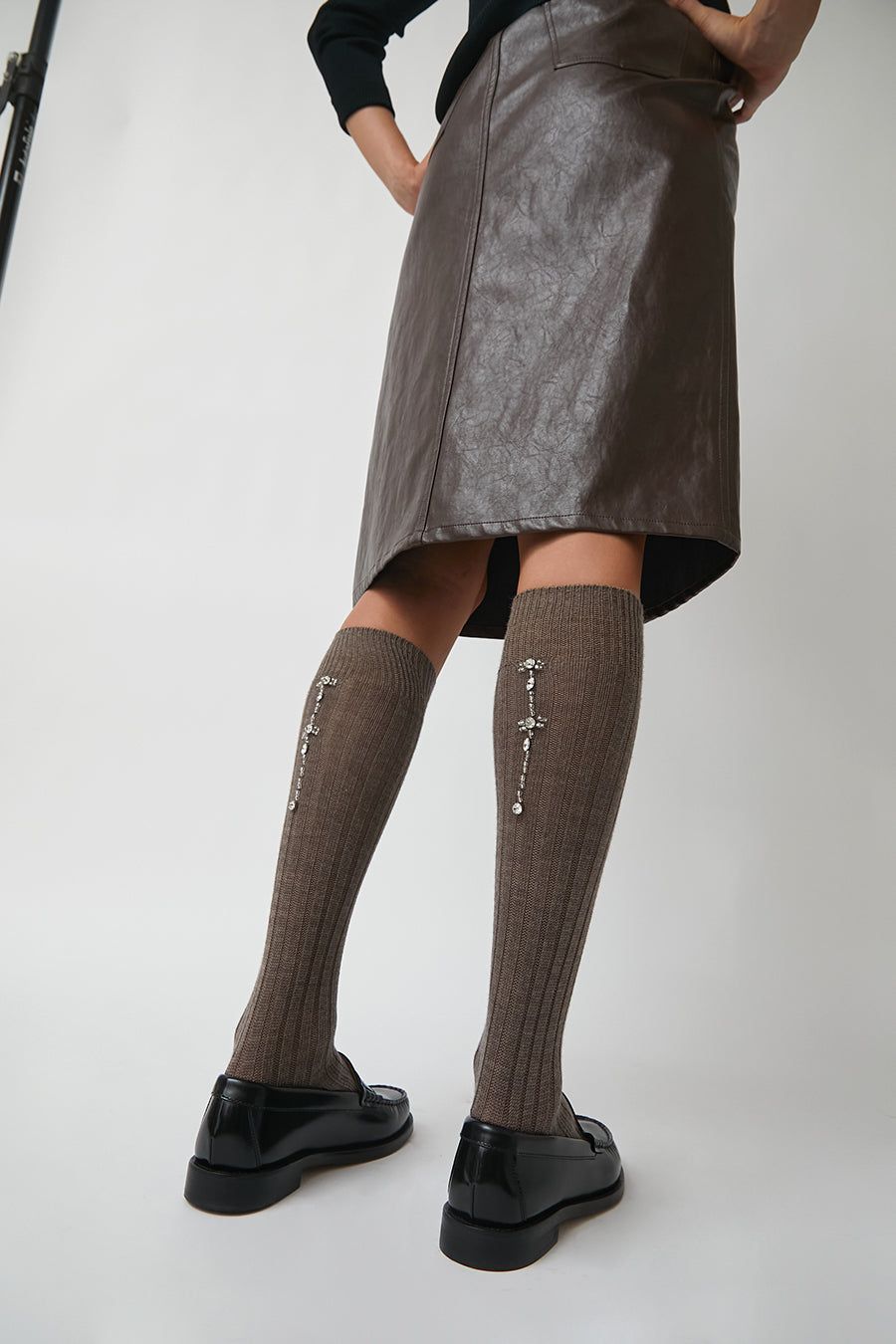 Maria La Rosa College by Night Socks in Grey Melange sold by No. 6 product image thumbnail 2