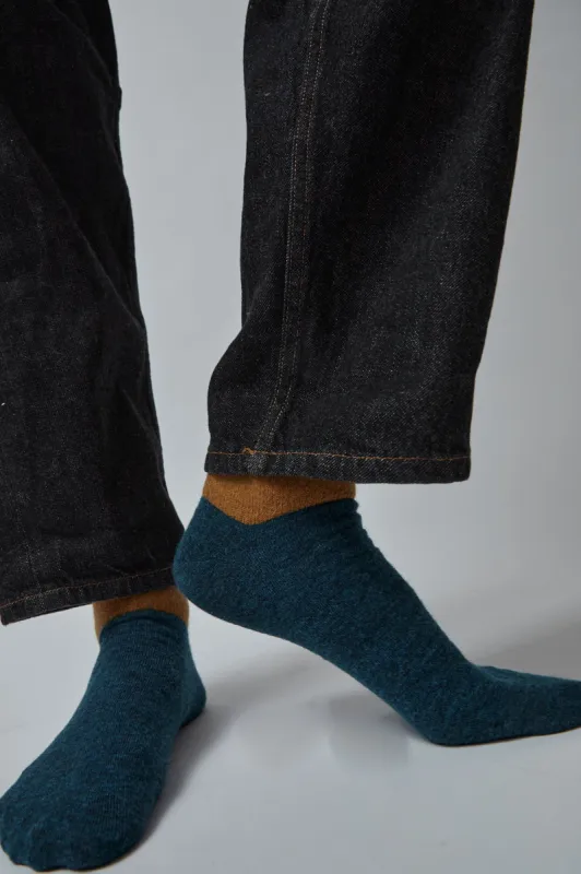 Rue Blanche Chaussons Socks in Vert made by No. 6