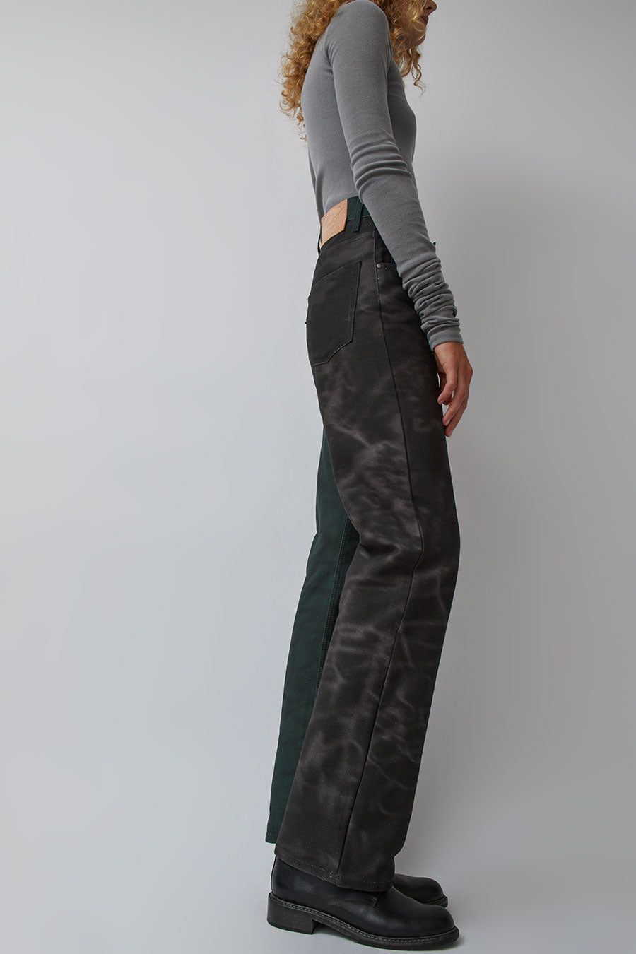 SERAPIS Split Drawings Denim Pants in Print sold by No. 6 product image thumbnail 4