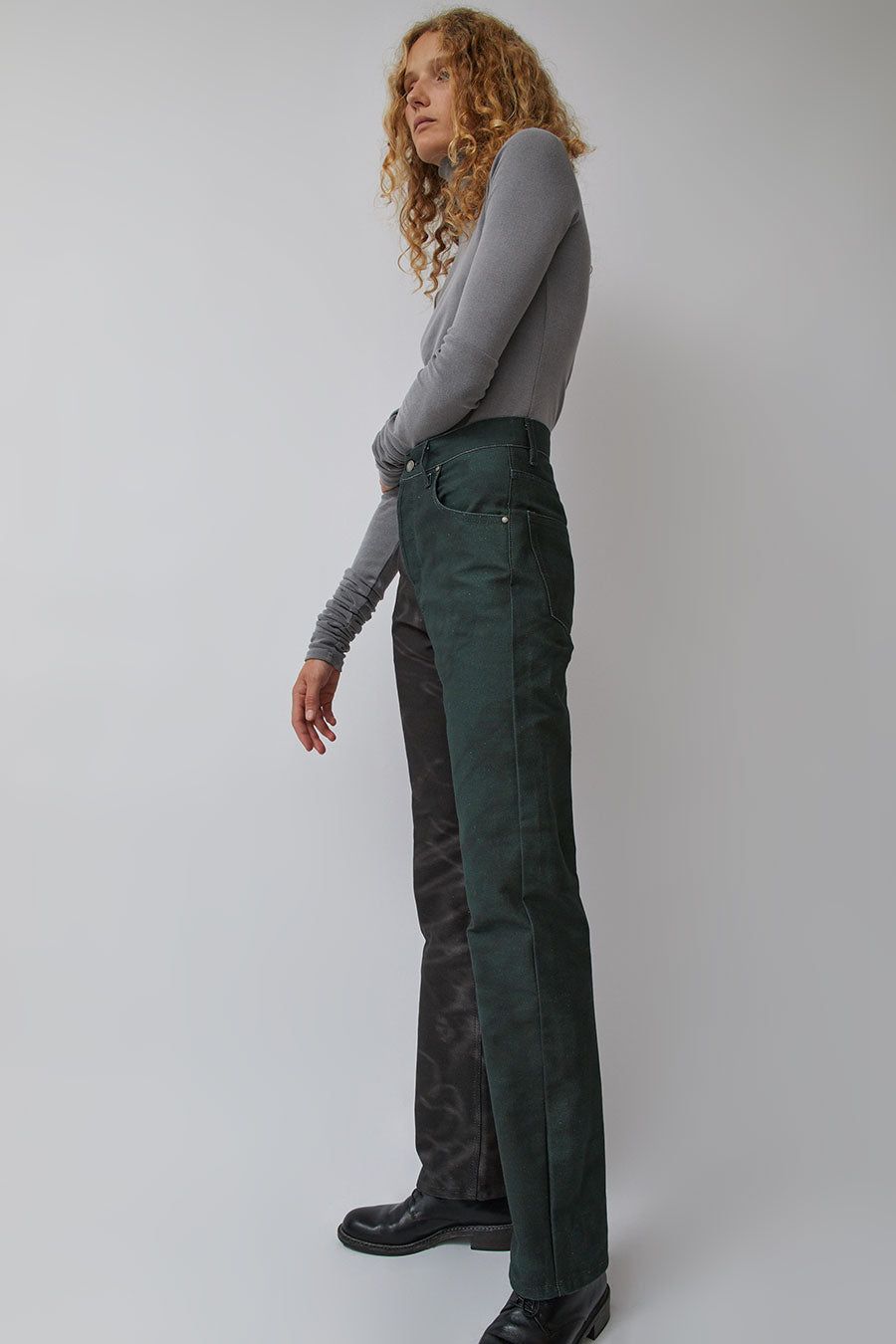 SERAPIS Split Drawings Denim Pants in Print sold by No. 6 product image thumbnail 5