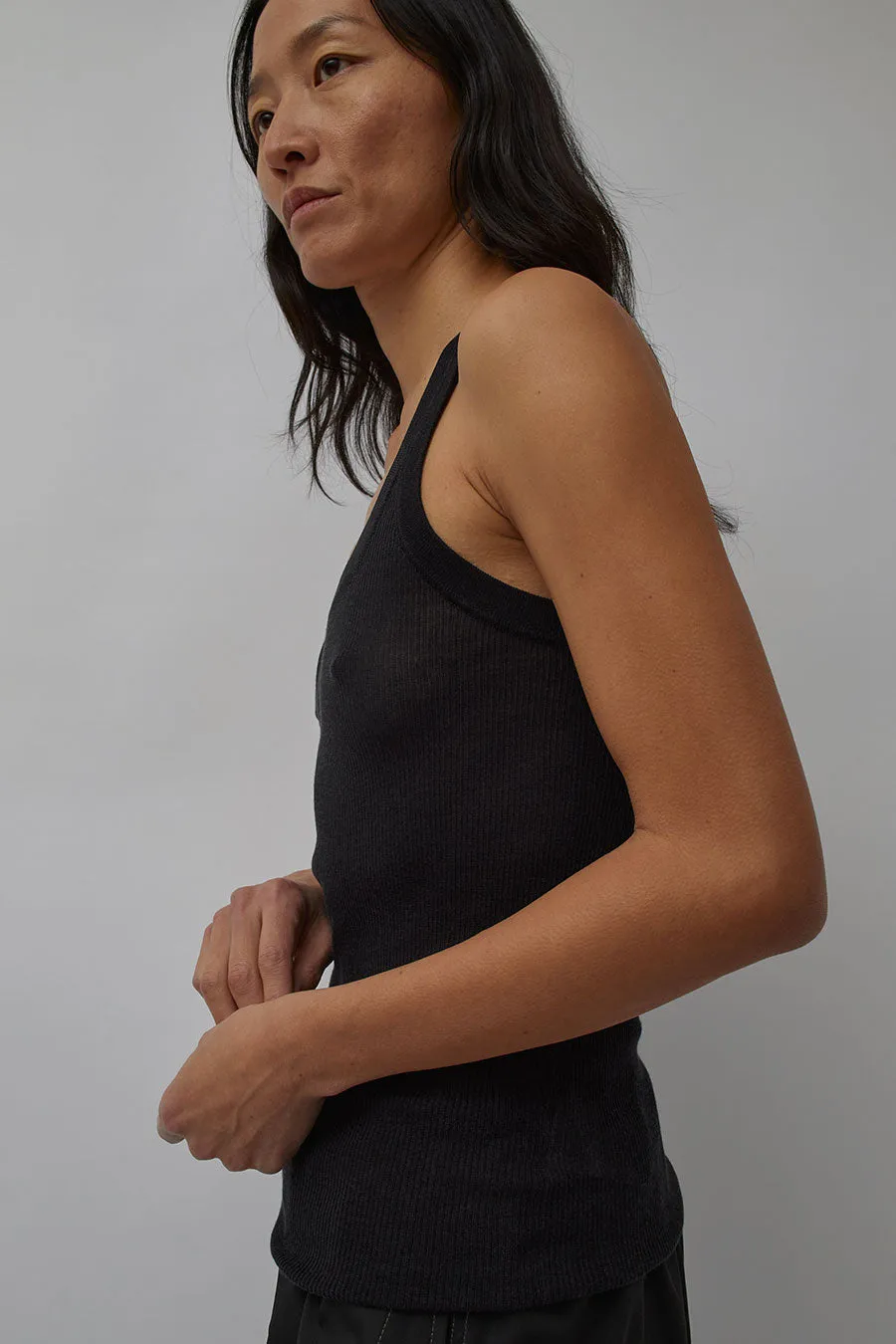 6397 Skinny Rib Cami in Black sold by No. 6 product image thumbnail 2