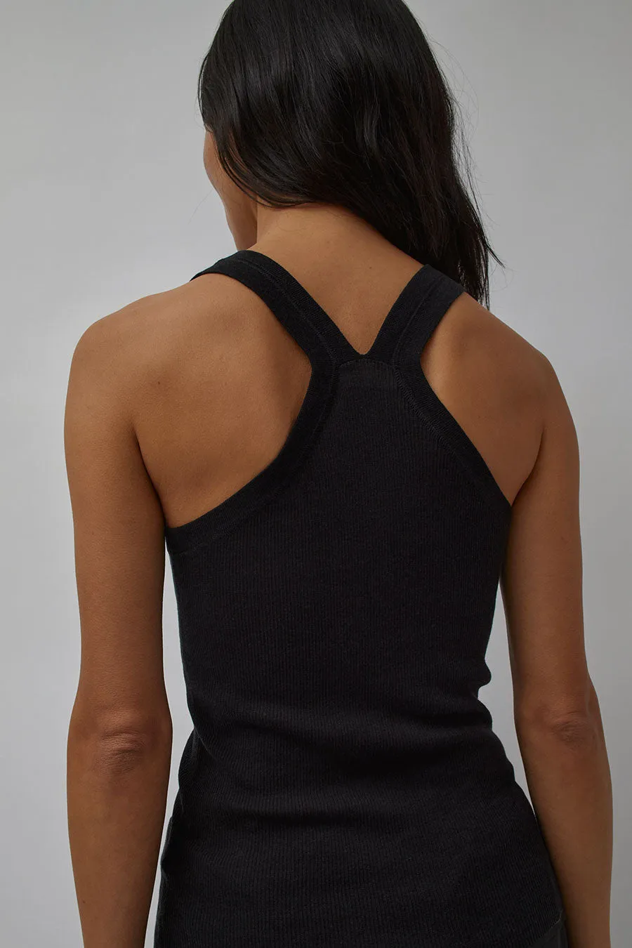 6397 Skinny Rib Cami in Black sold by No. 6 product image thumbnail 4