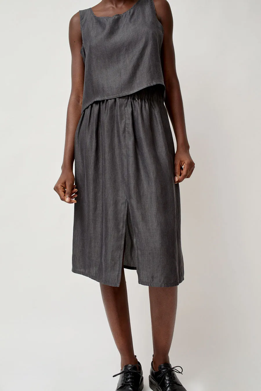 Vladimir Karaleev Basic Skirt in Black Tencel sold by No. 6 product image thumbnail 3