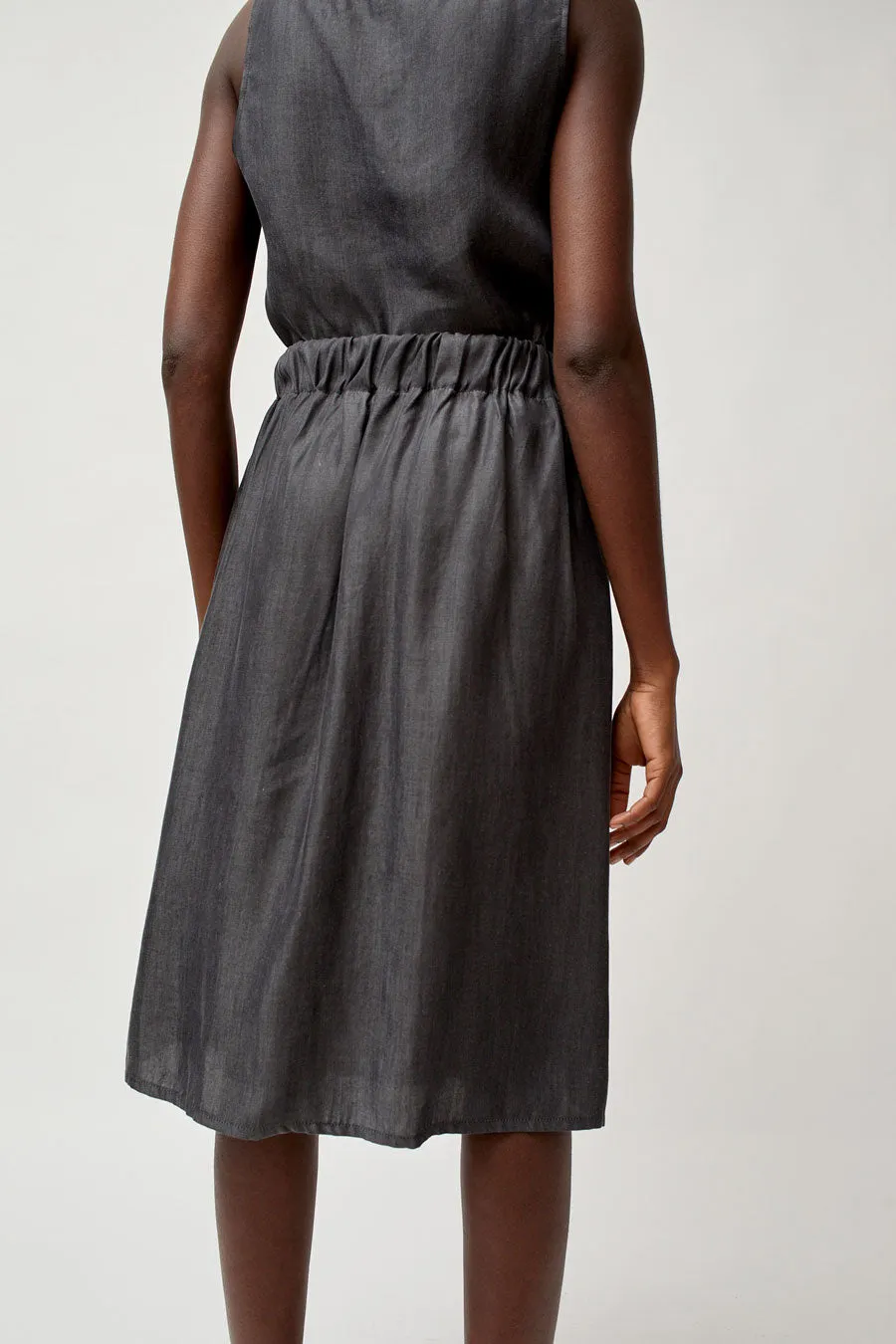 Vladimir Karaleev Basic Skirt in Black Tencel sold by No. 6 product image thumbnail 5