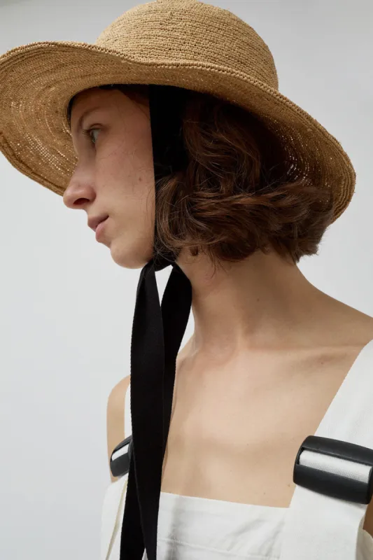 Muhlbauer Duke Alessio Hat in Natural with Black made by No. 6