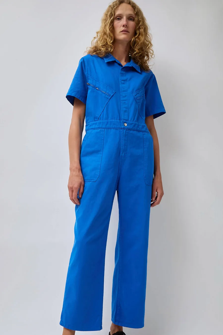 No.6 Emory Jumpsuit in Palace Blue sold by No. 6