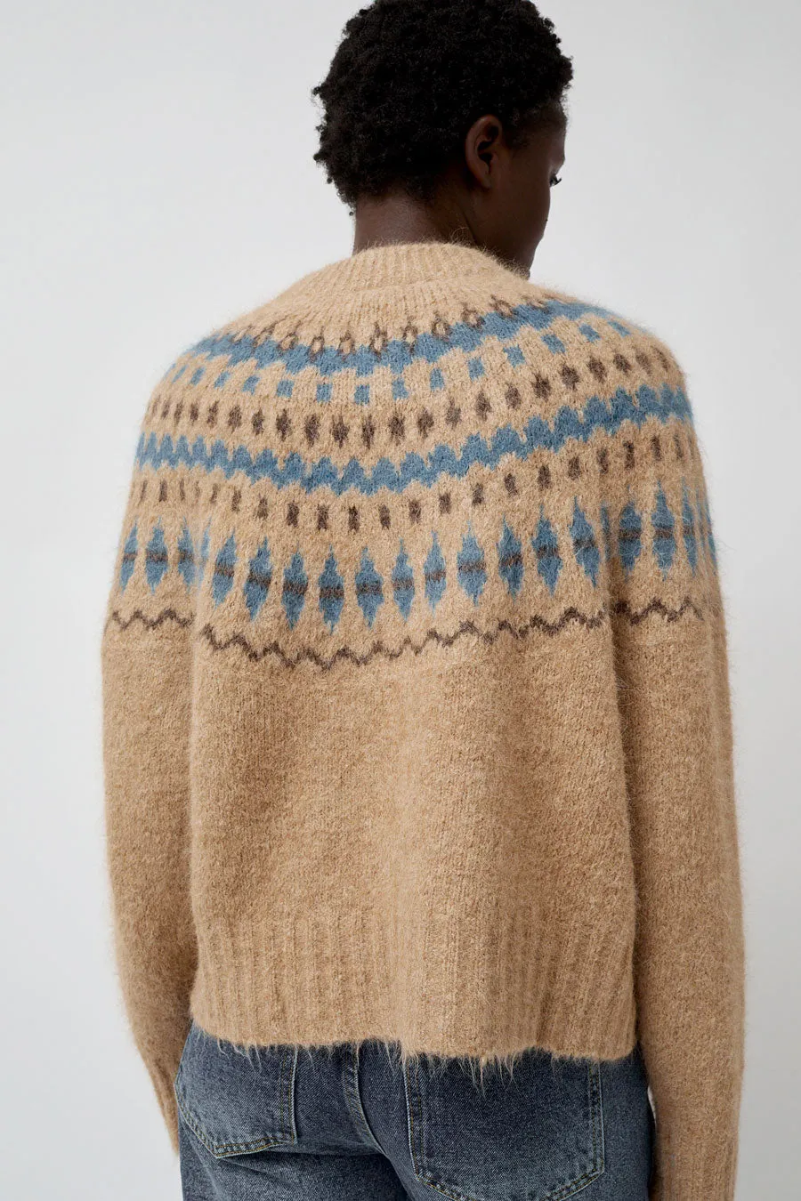 No.6 Cardiff Sweater in Camel and Blue sold by No. 6 product image thumbnail 5