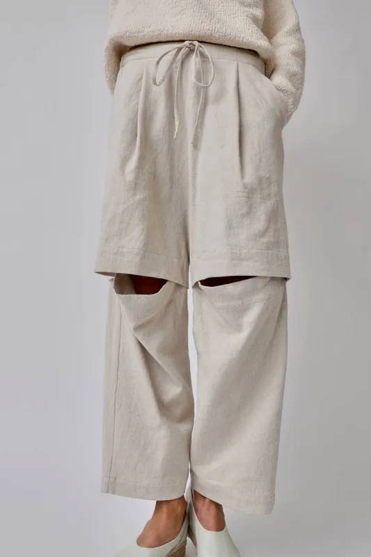 Lauren Manoogian Split Pants in Natural sold by No. 6