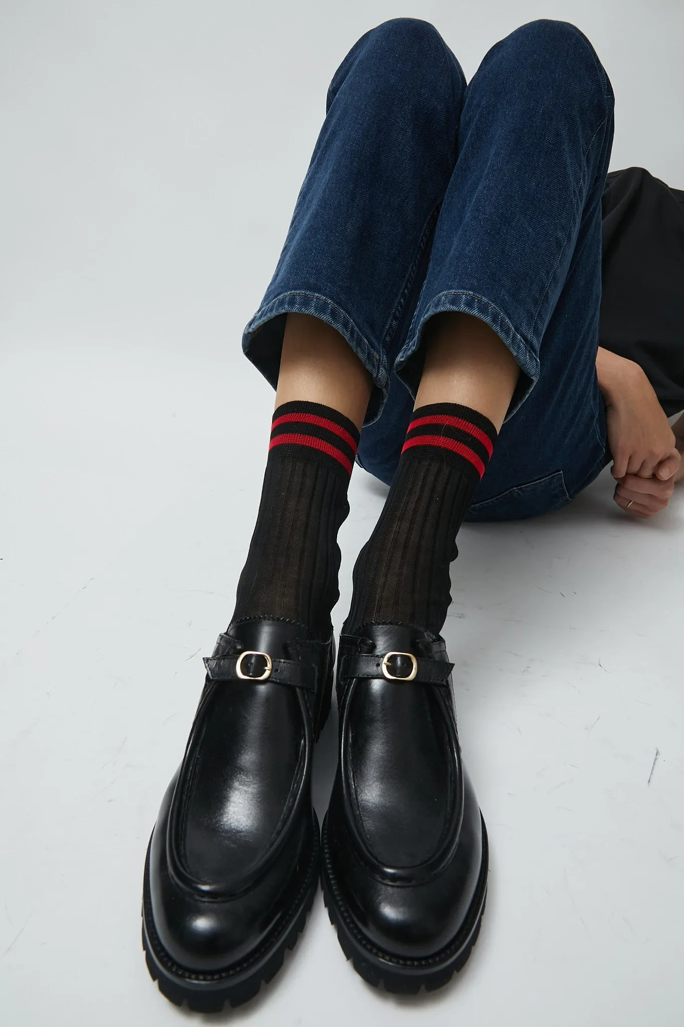 Maria La Rosa Tube Socks in Black sold by No. 6