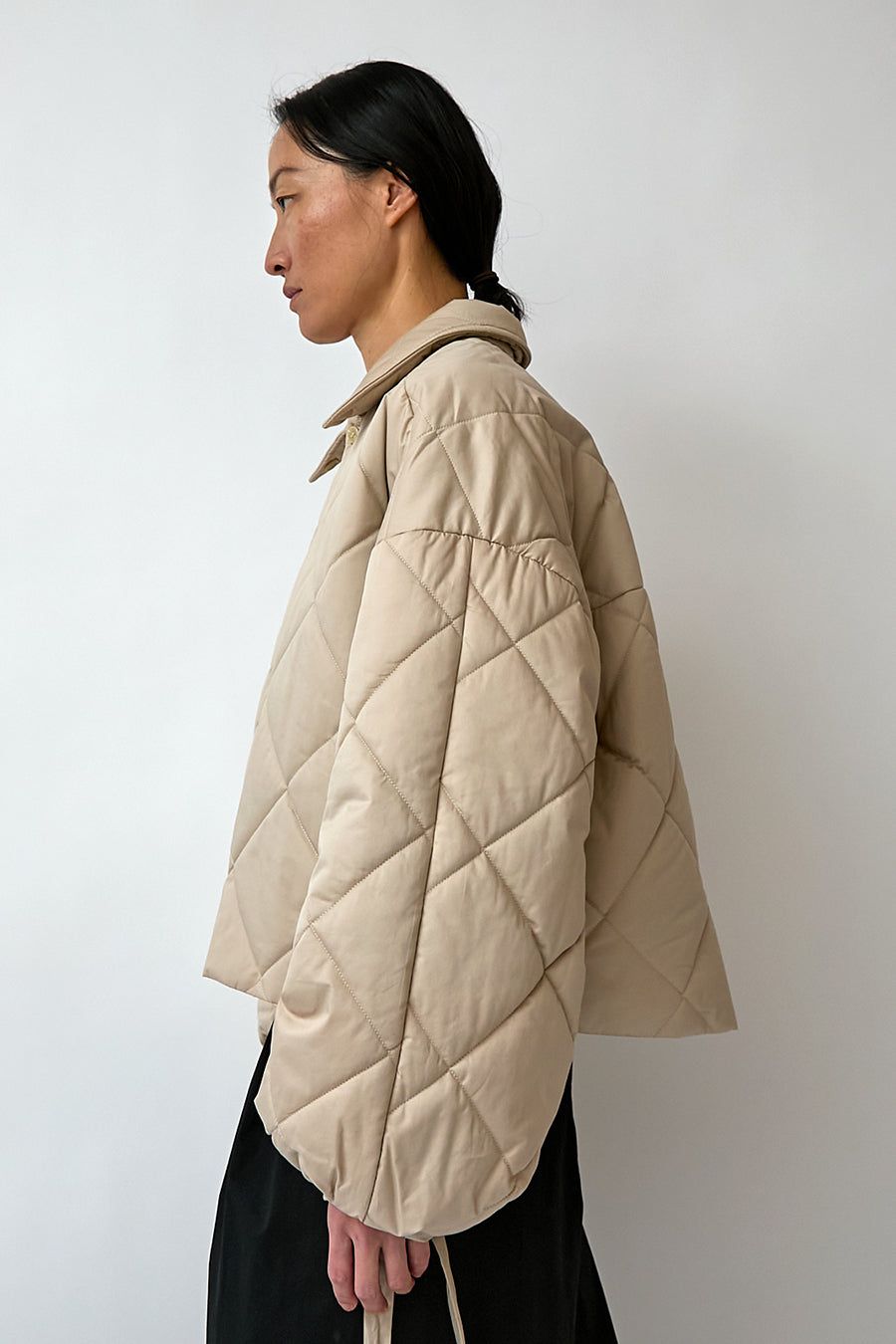 Deiji Studios Collared Quilt Coat in Fawn sold by No. 6 product image thumbnail 4