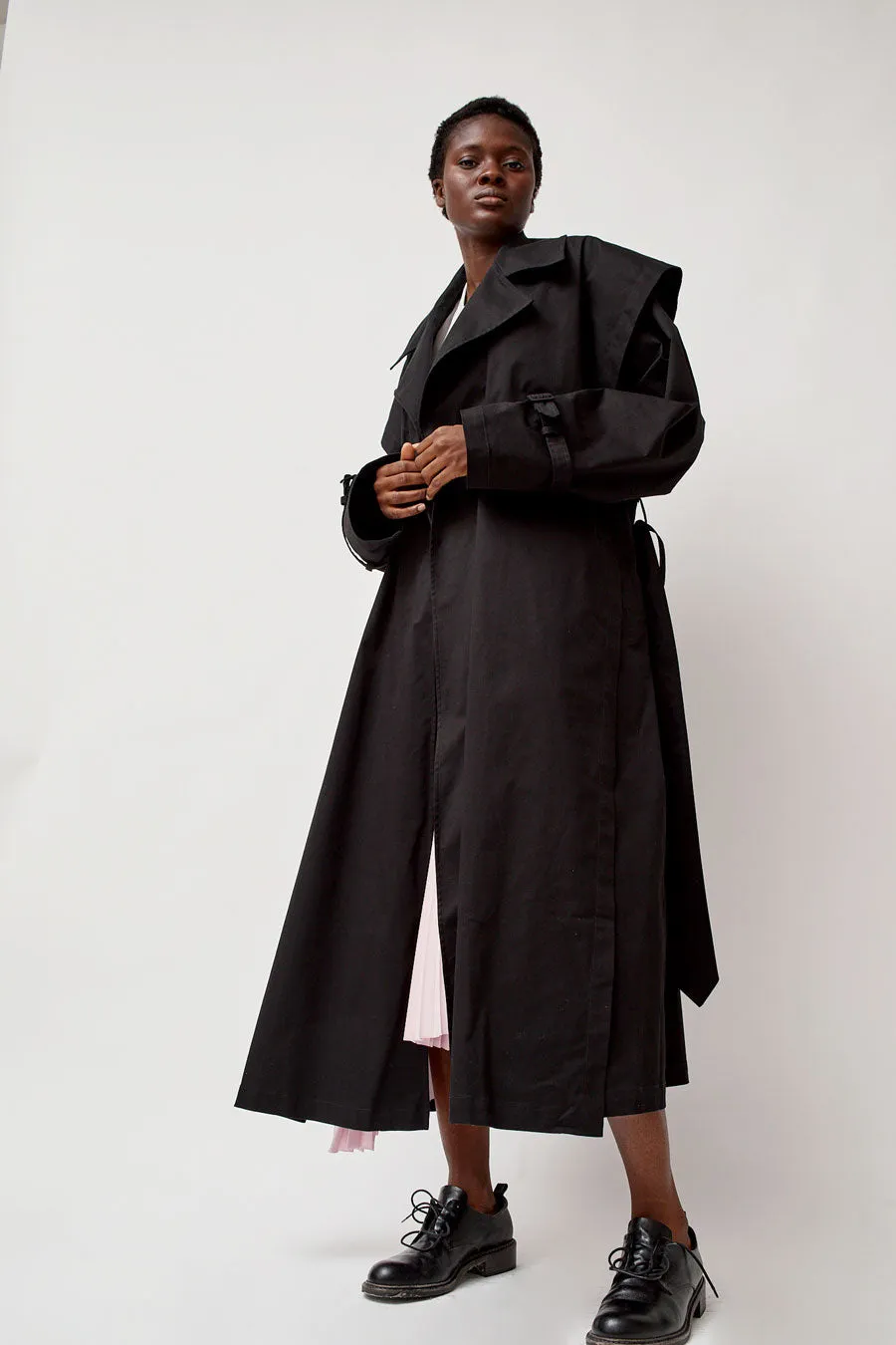 Marios Trench Coat in Black sold by No. 6 product image thumbnail 3
