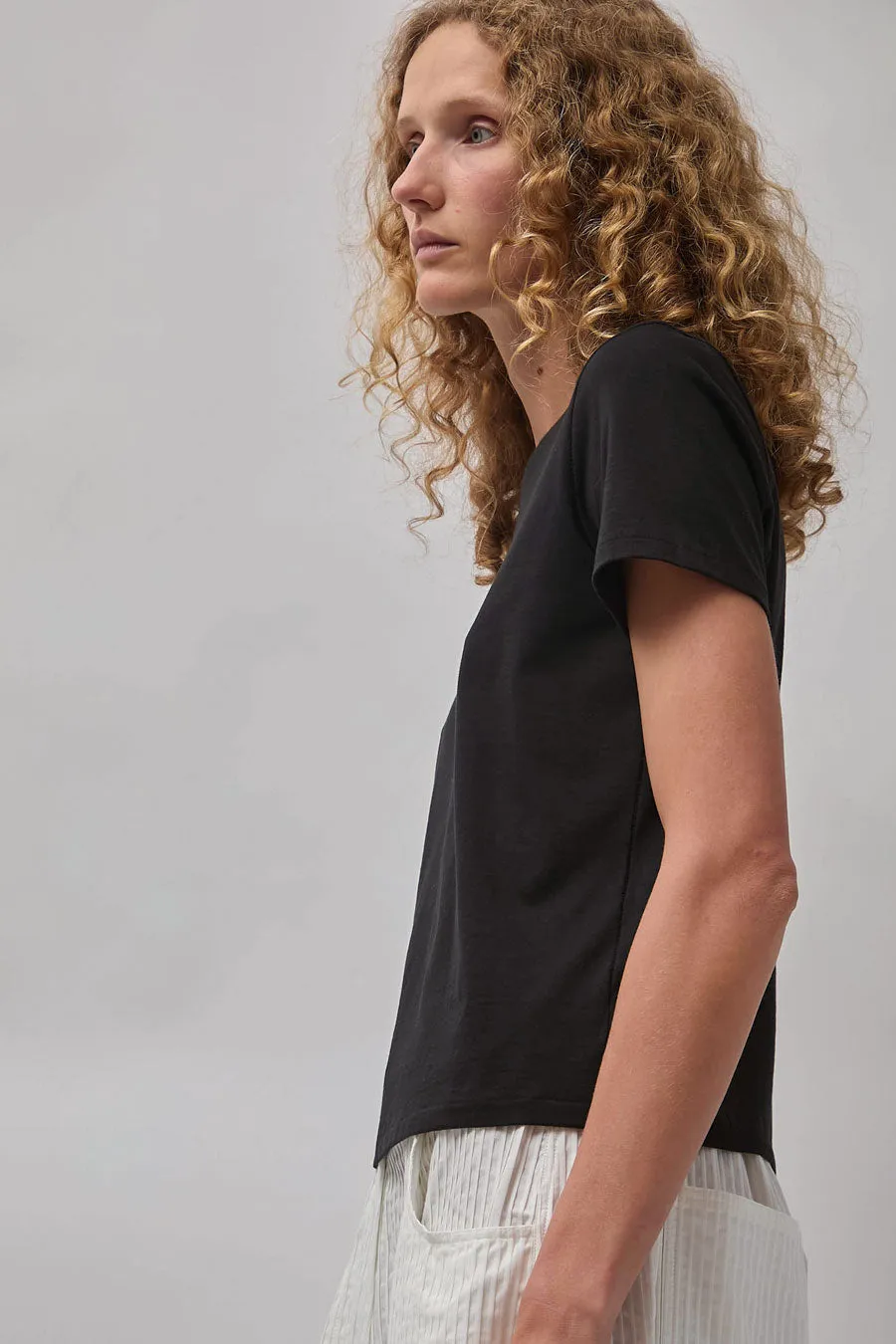 No.6 Tee in Jet Black sold by No. 6 product image thumbnail 3