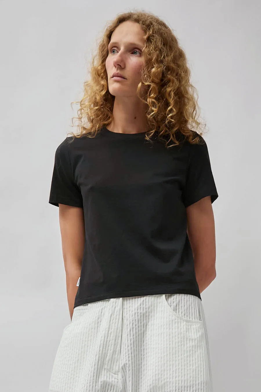 No.6 Tee in Jet Black sold by No. 6