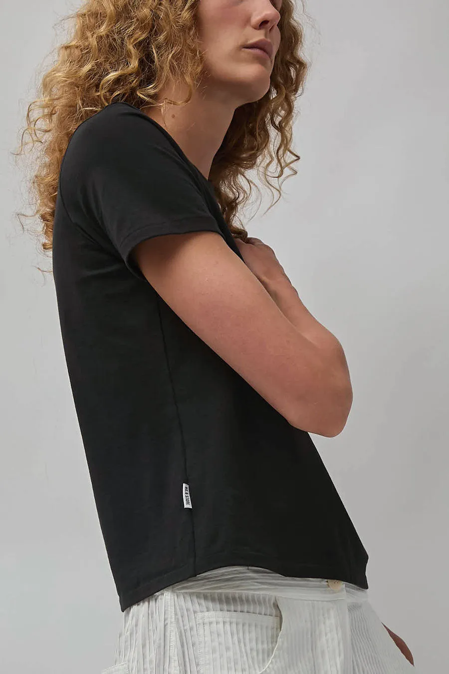 No.6 Tee in Jet Black sold by No. 6 product image thumbnail 5