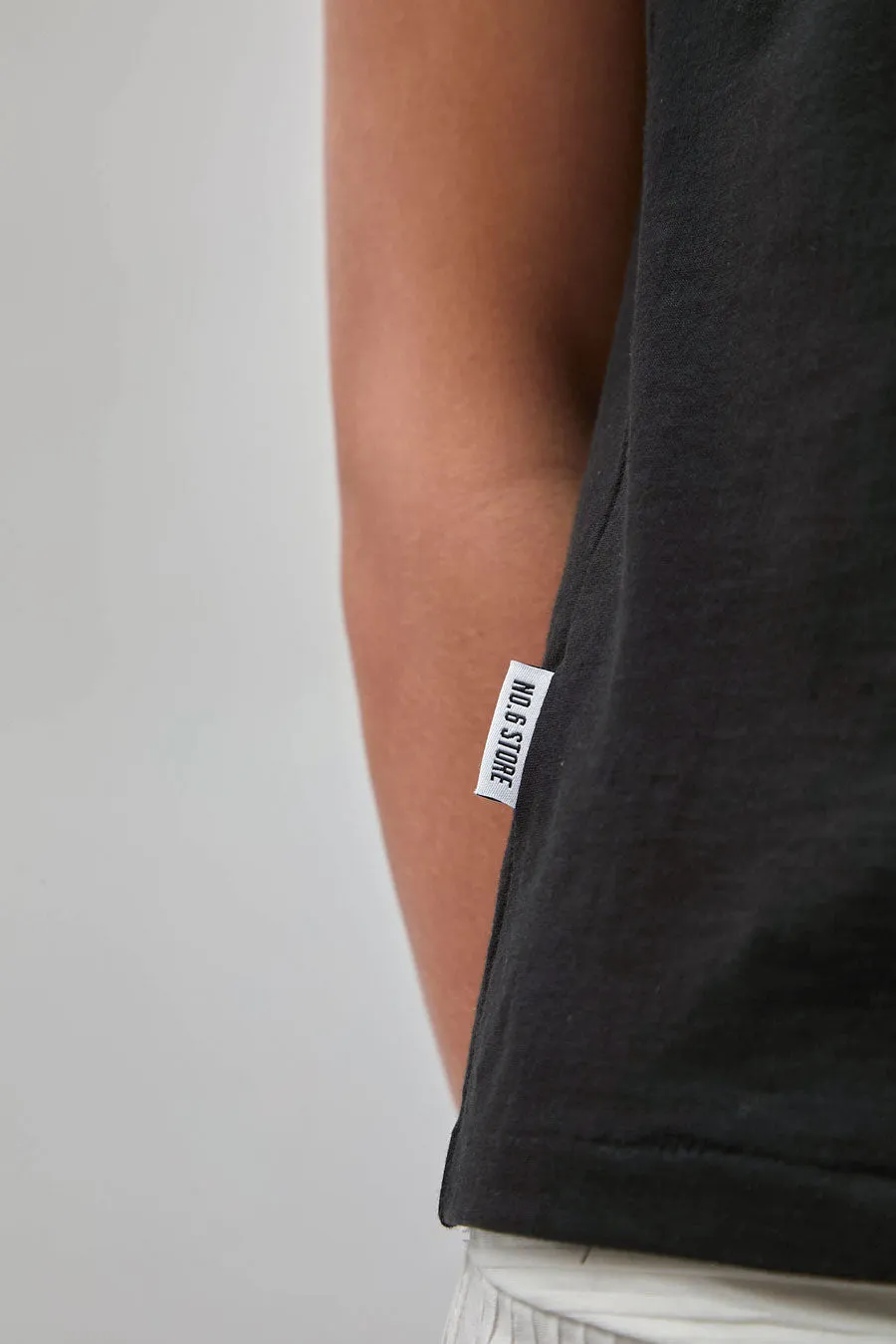 No.6 Tee in Jet Black sold by No. 6 product image thumbnail 4