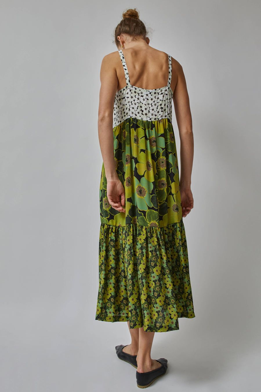 No.6 Eden Dress in White Floral Olive Combo sold by No. 6 product image thumbnail 6
